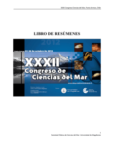 XXXII Congreso de Ciencias del Mar 2012