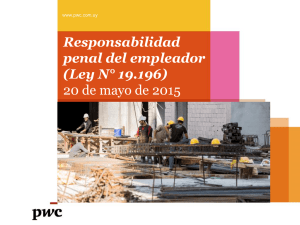 Responsabilidad penal del empleador (Ley N° 19.196) 20 de mayo
