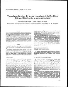 Volcanismo jurásico del sector valenciano de la Cordillera