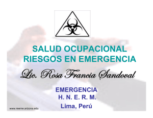Salud Ocupacional Riesgos en Emergencia