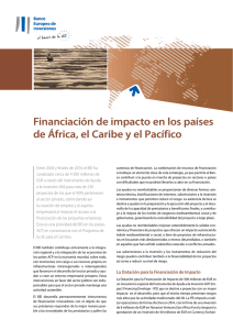Financiación de impacto en los países de África, el Caribe y el Pacífico