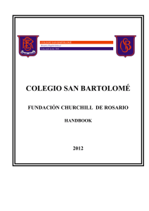 colegio san bartolomé fundación churchill de rosario handbook 2012