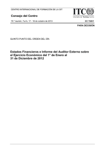 Punto 5. Estados financieros e Informe del Auditor Externo