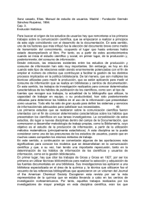 Sanz casado, Elías. Manual de estudio de usuarios. Madrid
