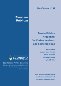 Deuda Pública Argentina: del Endeudamiento a la Sostenibilidad