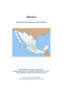 México, Evaluación del ahorro a nivel nacional