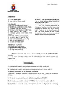 orden del dia - Ayuntamiento de San Martín de Valdeiglesias