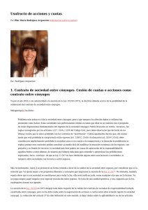 Usufructo de acciones y cuotas