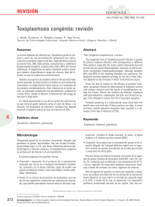 Toxoplasmosis congénita: revisión