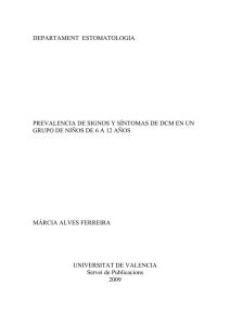 departament estomatologia prevalencia de signos y s&iacute;ntomas
