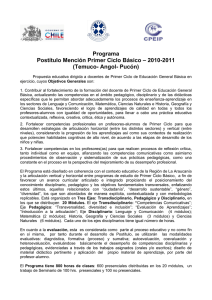 (as) de Educación Básica 2010 - 2011 / Temuco