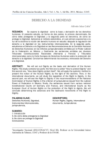 DERECHO A LA DIGNIDAD