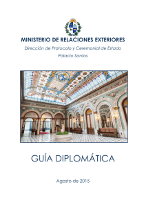 guía diplomática - Ministerio de Relaciones Exteriores