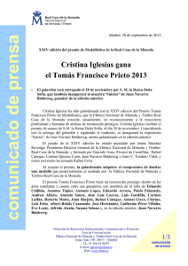 Premio Tomás Francisco Prieto 2013