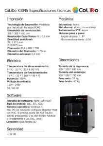 CoLiDo X3045 Especificaciones técnicas