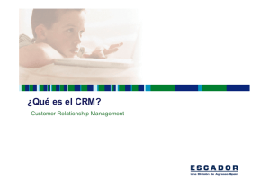 ¿Qué es el CRM?