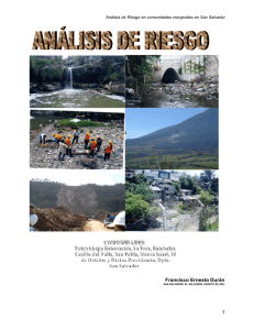 El Análisis de Riesgo - DISASTER info DESASTRES