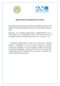 BIBLIOGRAFIA CONGRESO DE TUCUMÁN Documentos