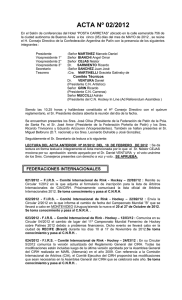 Descargar Acta 2-2012 en PDF - Confederación Argentina de Patín