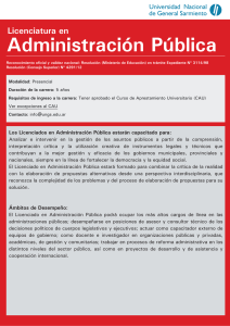 Licenciatura en Administración Pública