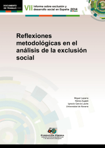 3.11 Reflexiones metodológicas en el análisis de la exclusión social