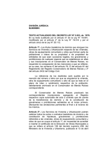 Decreto de Ley Nro 2833/ 1979 - Ministerio de Vivienda y