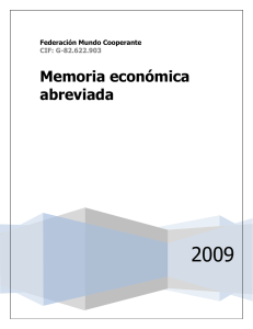 Memoria Económica y Auditoría 2009