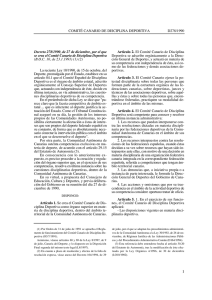 Decreto 278/1990 - Gobierno de Canarias