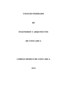 Código Sísmico 1974 - Código Sísmico Costa Rica
