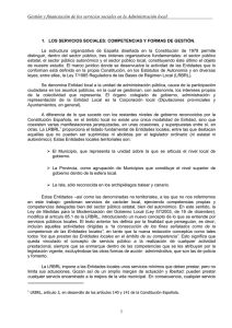 gestion y financiación de los servicios sociales