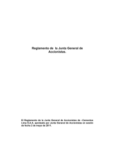 Reglamento de Junta General de