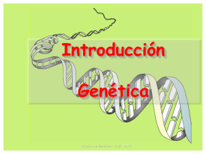 Tema 1: Introducción a la Genética