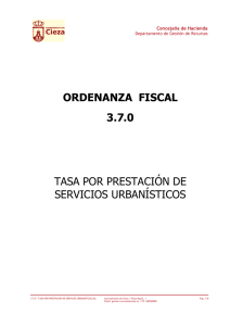 20090114/370:Ordenanza municipal reguladora de la tasa por