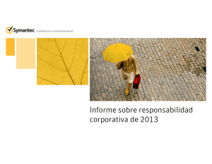Informe sobre responsabilidad corporativa de 2013