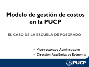 Modelo de gestión de costos en la PUCP