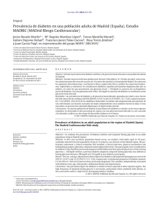 Prevalencia de diabetes en una población adulta de Madrid