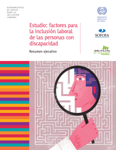 Estudio: factores para la inclusión laboral de las personas