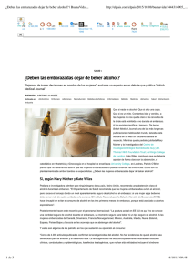 ¿Deben las embarazadas dejar de beber alcohol? | BuenaVida | EL