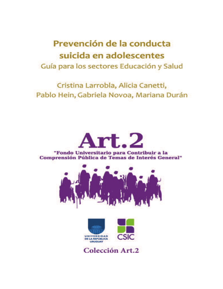 Prevención De La Conducta Suicida En Adolescentes