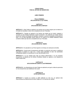 Código Penal para el Estado de Querétaro
