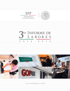 Informe de Labores de la SFP 2014-2015