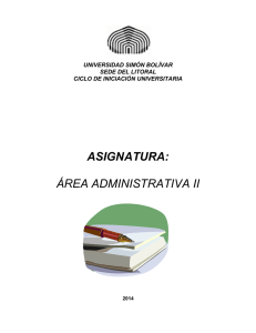 asignatura: área administrativa ii - Página del CIU