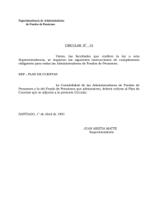 Circular N&deg; 15 - Superintendencia de Pensiones