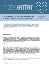 La entrada de fondos de inversión en el sector de telecomunicaciones