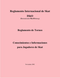 Reglamento Internacional de Skat ISkO