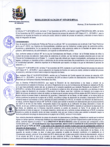 RESOLUCION DE ALCALDIA N° 1070-2015-MPA-A.