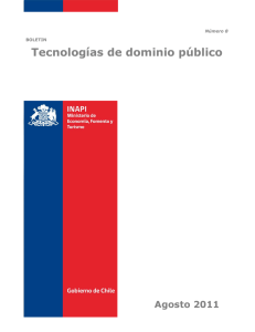 Boletín Tecnologías de dominio público N°8
