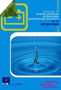 Catálogo de buenas prácticas ambientales generadoras de ahorro
