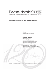 revista 977.indb - Colegio de Escribanos de la Provincia de Buenos