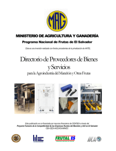 Directorio de Proveedores de Bienes y Servicios